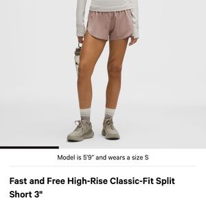 Lululemon Fast and Free Running Shorts